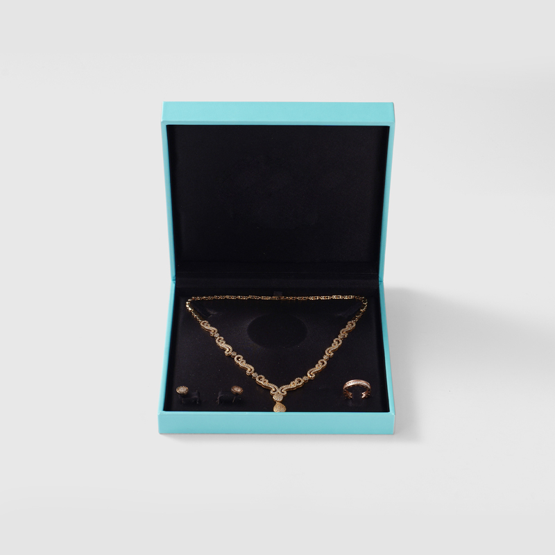 Wholesale Luxury Leather Big Jewellery Set Box Packaging Box