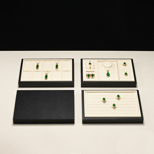 P155 Custom Jewellery Display Trays for Ring Earrings Necklace Pendant Stackable Metal Jewelry Tray