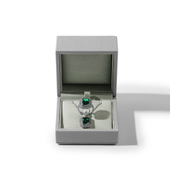 Custom Luxury Grey Ring Earring Bracelet Necklace Gift Packaging Jewelry Box