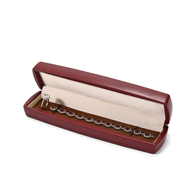 Ring Earring Necklace Bracelet Jewellery Boxes Customize Leather Jewelry Packaging Box with Logo