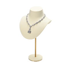 RX112 Jewelry Bust Factory Jewelry Display Metal Microfiber Necklace Bust