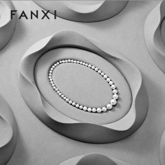 P221 Jewelry Plates Multi-shape Jewelry Tray Microfiber Jewelry Necklace Pendant Display Trays