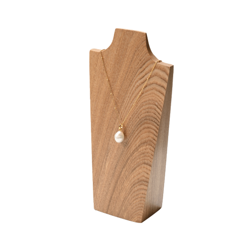 SM241 Solid Wood Vertical Necklace Jewelry Display Wood Necklace Display Stand