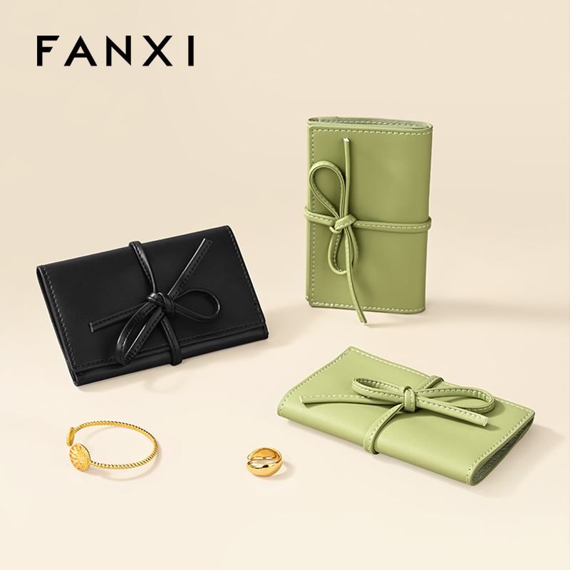 D074 Travel Jewelry Storage Bag Jewelry Pouch Luxury Rings Necklaces Earringfs Bag