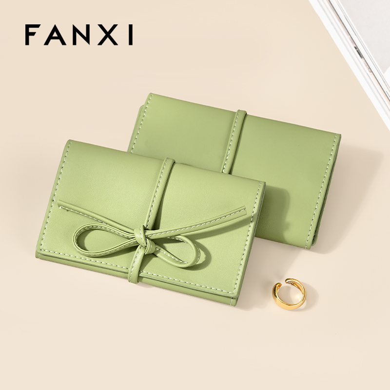 D074 Travel Jewelry Storage Bag Jewelry Pouch Luxury Rings Necklaces Earringfs Bag