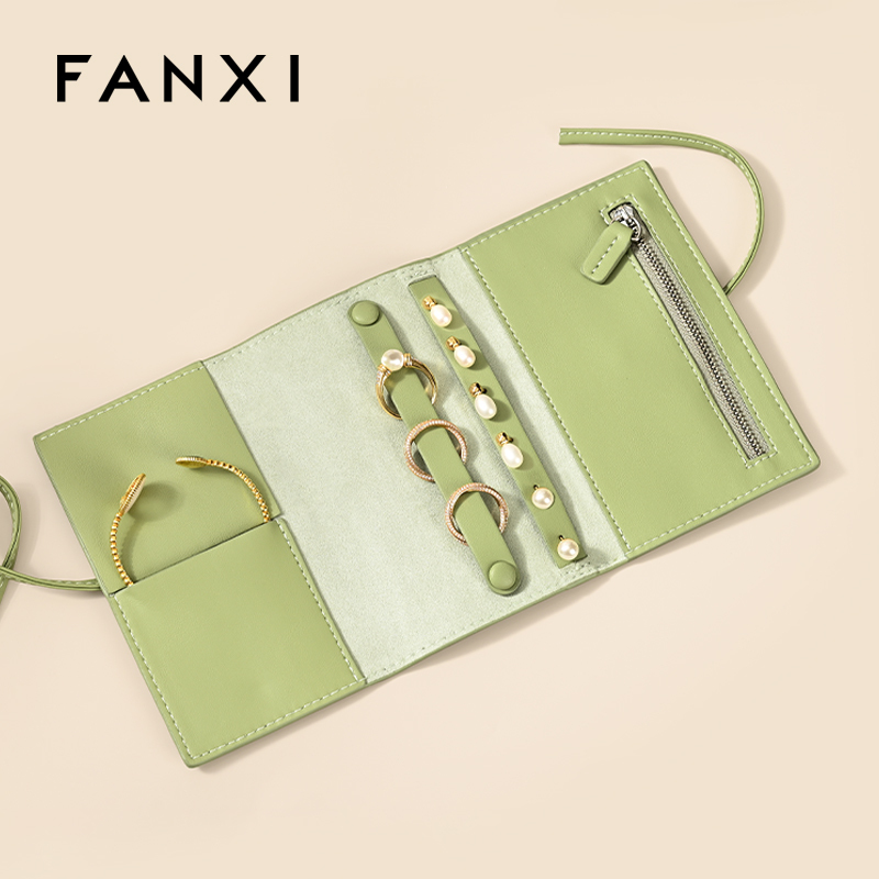 D074 Travel Jewelry Storage Bag Jewelry Pouch Luxury Rings Necklaces Earringfs Bag