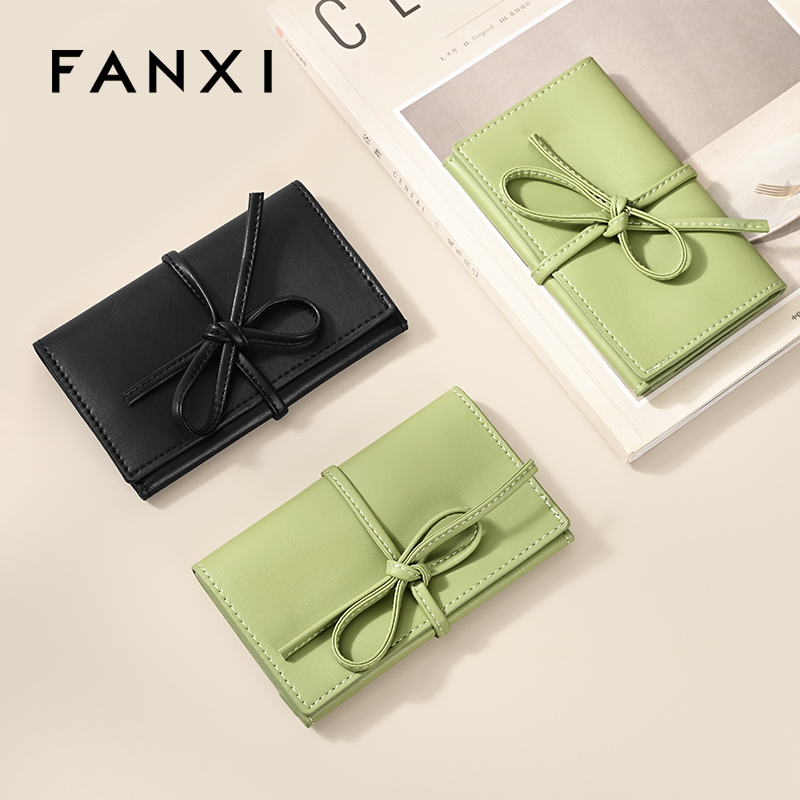 D074 Travel Jewelry Storage Bag Jewelry Pouch Luxury Rings Necklaces Earringfs Bag