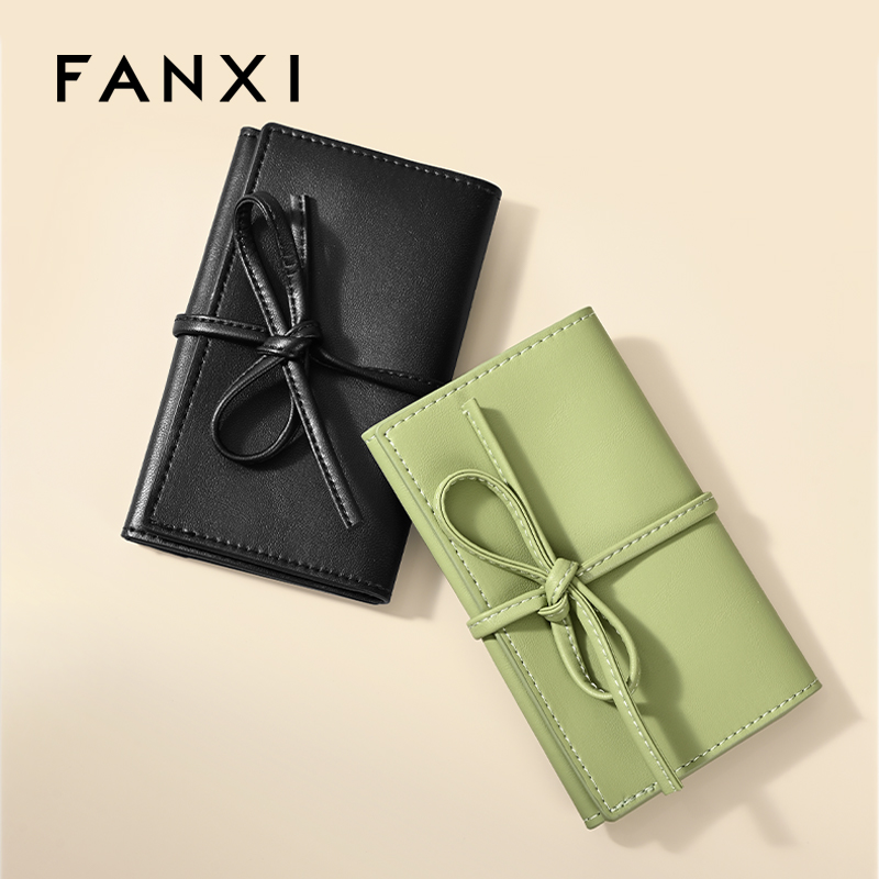 D074 Travel Jewelry Storage Bag Jewelry Pouch Luxury Rings Necklaces Earringfs Bag