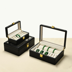 X076 Jewelry Storage Box Luxury Display Case Bracelet Necklace Storage Box