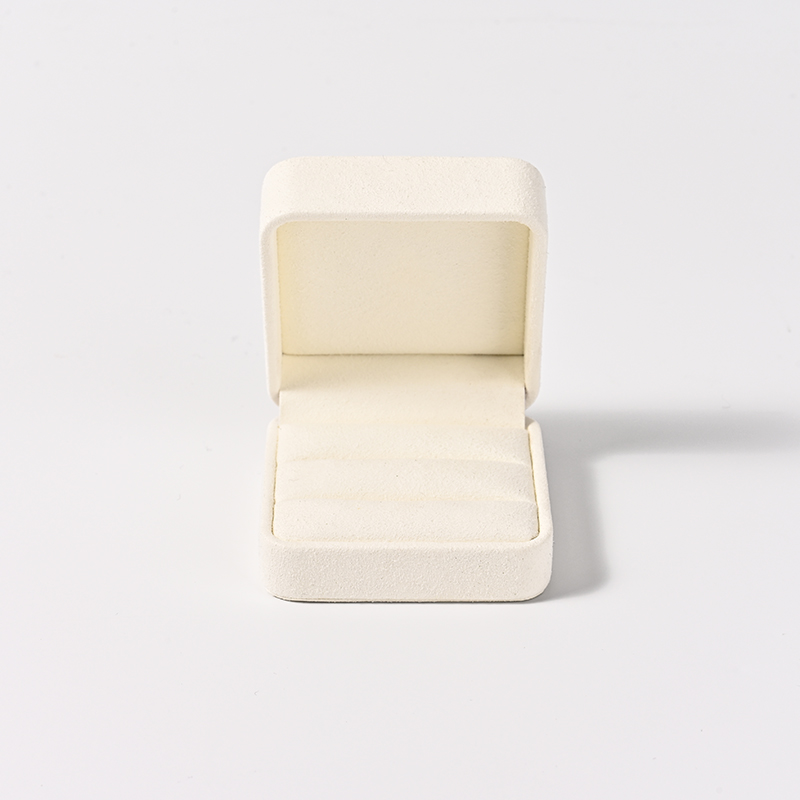 Elegant Double Slot Rings Jewelry Box Pair Rings Storage Box Pair Rings Box for Couple