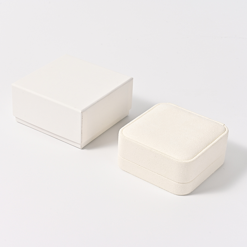 Elegant Double Slot Rings Jewelry Box Pair Rings Storage Box Pair Rings Box for Couple