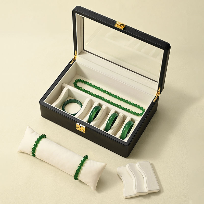 X076 Jewelry Storage Box Luxury Display Case Bracelet Necklace Storage Box