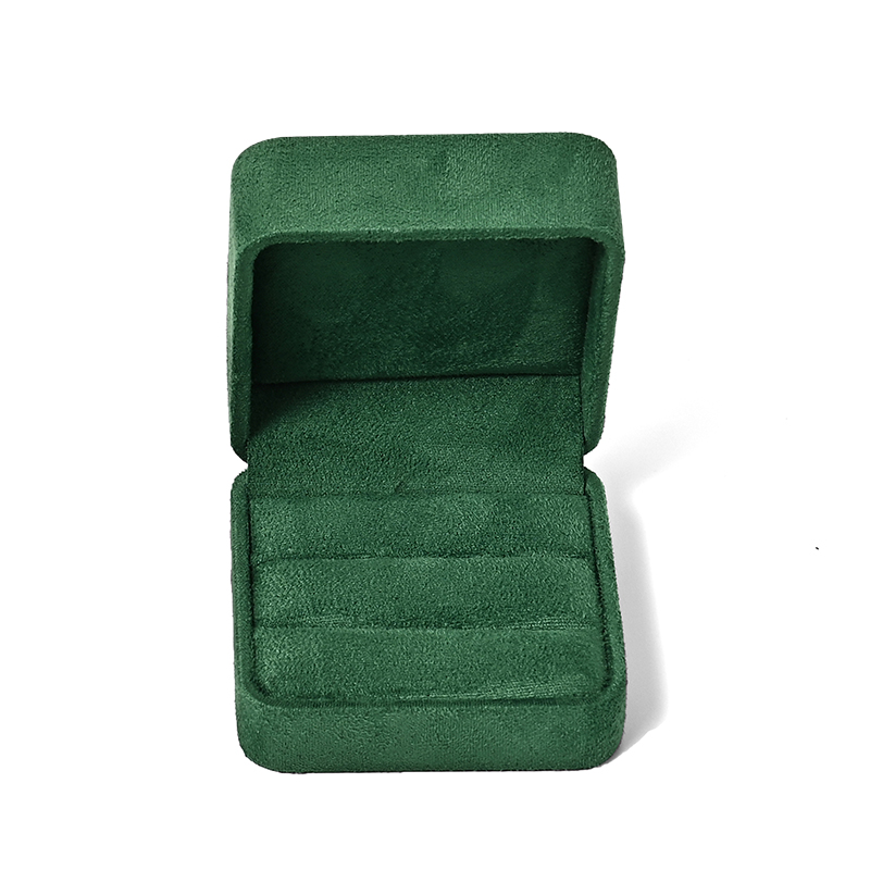 Luxury Jewelry Storage Box Costom Logo Green Double Jewelry Box