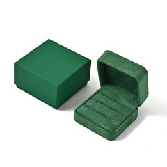 Luxury Jewelry Storage Box Costom Logo Green Double Jewelry Box