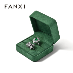 Luxury Jewelry Storage Box Costom Logo Green Double Jewelry Box