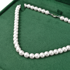 Luxury Necklace Box Green Suede High Quality Necklace Jewelry Storage Box