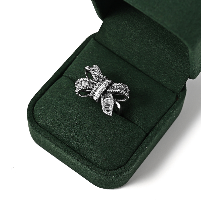Custom Color Luxury Ring Box Wedding Ring Storage Gift Box