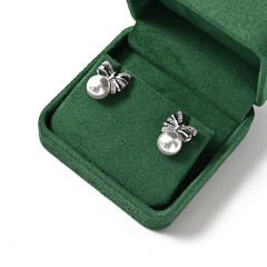 Luxury Rings Box Jewelry Storage Box Green Ring Storage Case