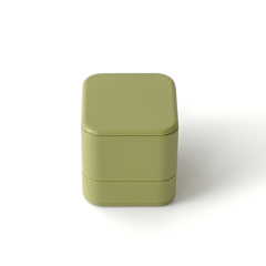 Custom Logo PU Leather Ring Box Luxury Jewelry Packaging