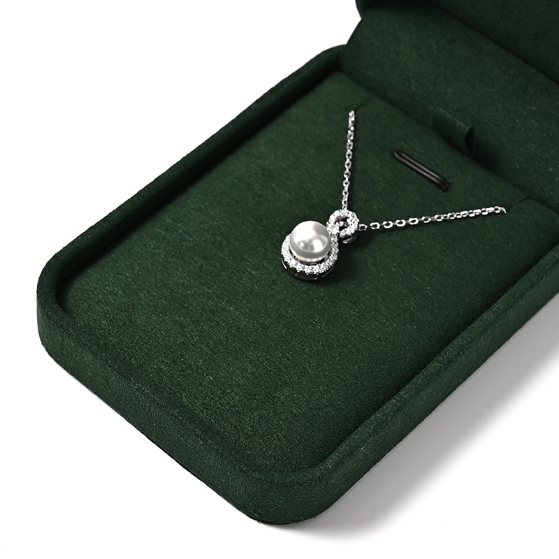 Luxury Pendant Box Green Box Jewelry Storage Box Necklace Gift Box