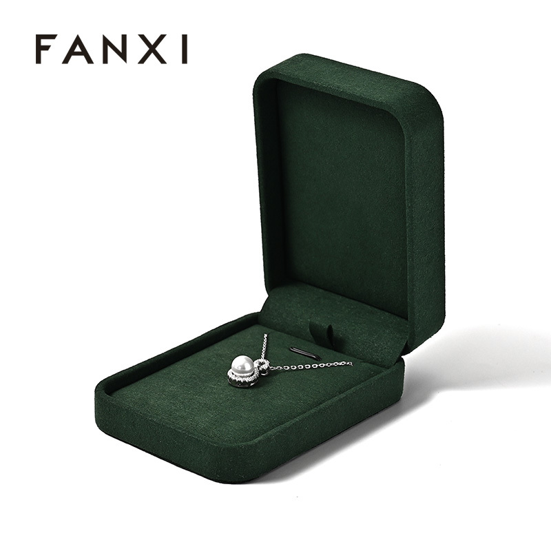 Luxury Pendant Box Green Box Jewelry Storage Box Necklace Gift Box