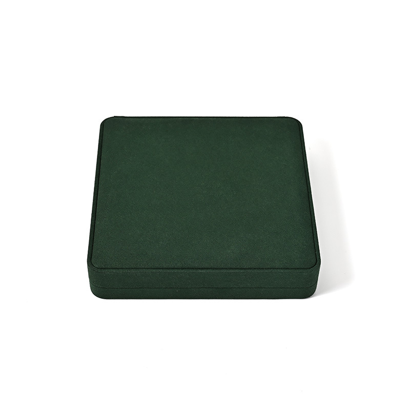 Luxury Microfiber Jewelry Storage Box Necklace Pendant Jewelry Store Box