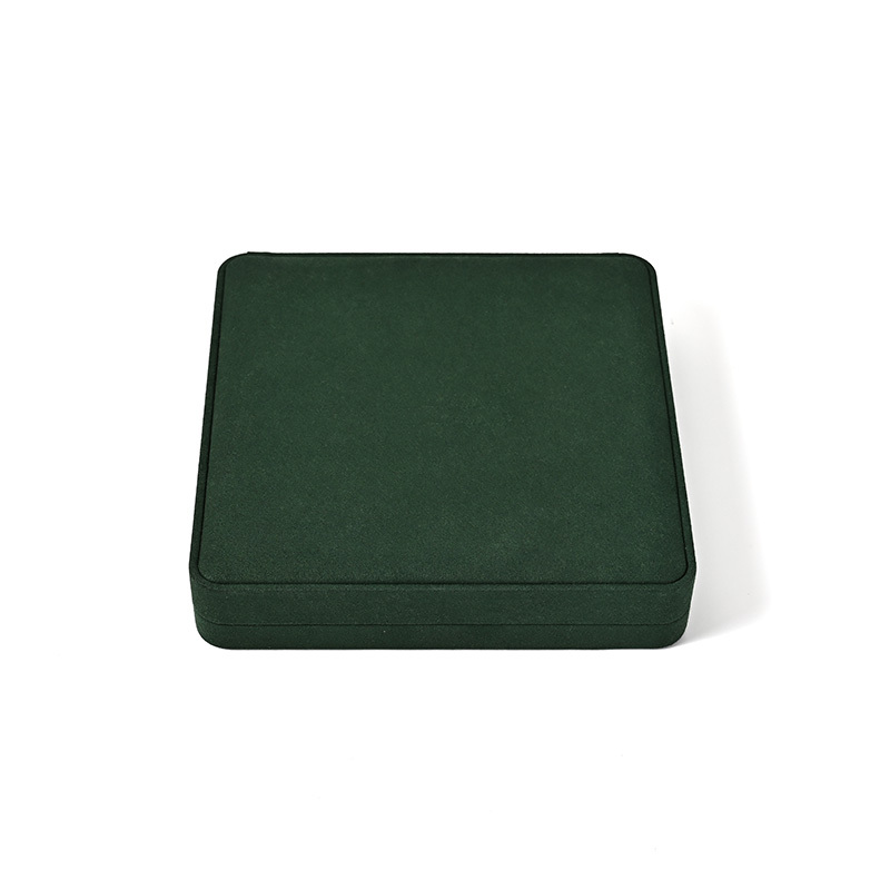 Luxury Microfiber Jewelry Storage Box Necklace Pendant Jewelry Store Box