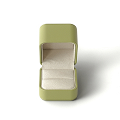 Custom Logo PU Leather Ring Box Luxury Jewelry Packaging