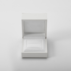 Custom High End Wedding Ring Microfiber Diamond Ring Jewelry Gift Box