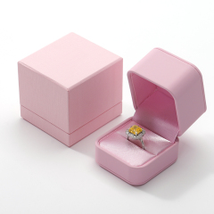 PU Leather Jewellery Box Gift Jewellery Wedding Ring Box Silky Box
