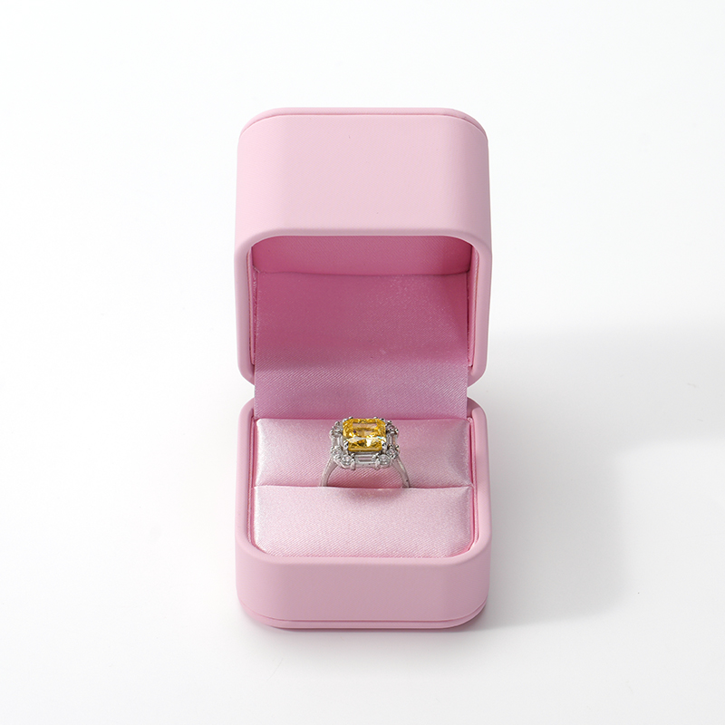 PU Leather Jewellery Box Gift Jewellery Wedding Ring Box Silky Box