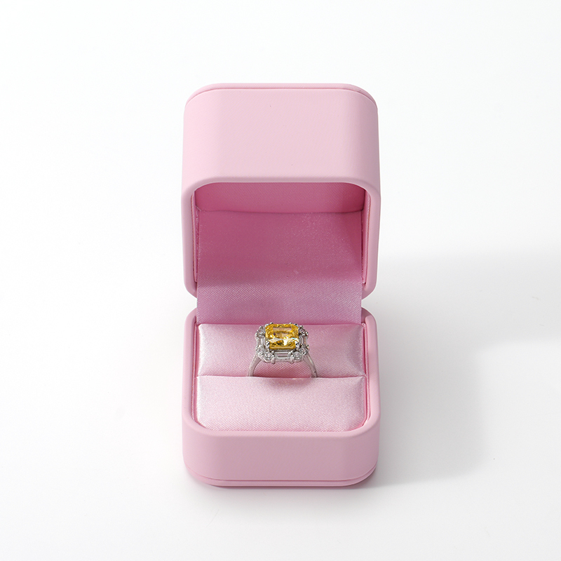 PU Leather Jewellery Box Gift Jewellery Wedding Ring Box Silky Box