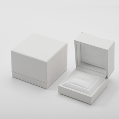 Custom High End Wedding Ring Microfiber Diamond Ring Jewelry Gift Box