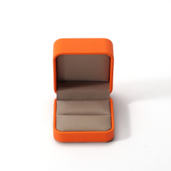 Luxury Ring Storage Box Microfiber Gift Box Packaging Organizer Display Case Jewelry Box Ring Storage Case