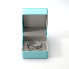 Ring Necklace Pendant Box Packaging Jewellery Boxes Custom Leather Jewelry Packaging Box with Logo