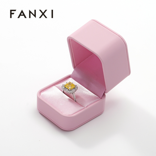 PU Leather Jewellery Box Gift Jewellery Wedding Ring Box Silky Box