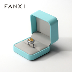 Ring Necklace Pendant Box Packaging Jewellery Boxes Custom Leather Jewelry Packaging Box with Logo