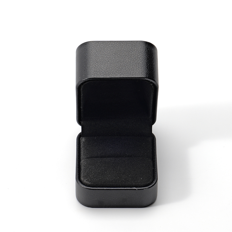High-end PU Leather Jewellery Boxes Single Ring Jewelry Packaging Box for Engagement