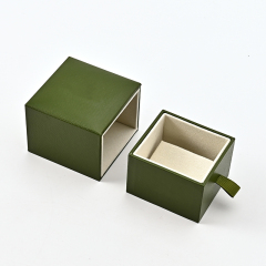 Custom Logo Microfiber Paper Velvet Earrings Box Packaging Jewelry Box