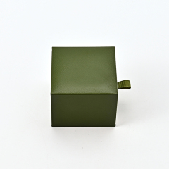 Custom Logo Microfiber Paper Velvet Earrings Box Packaging Jewelry Box