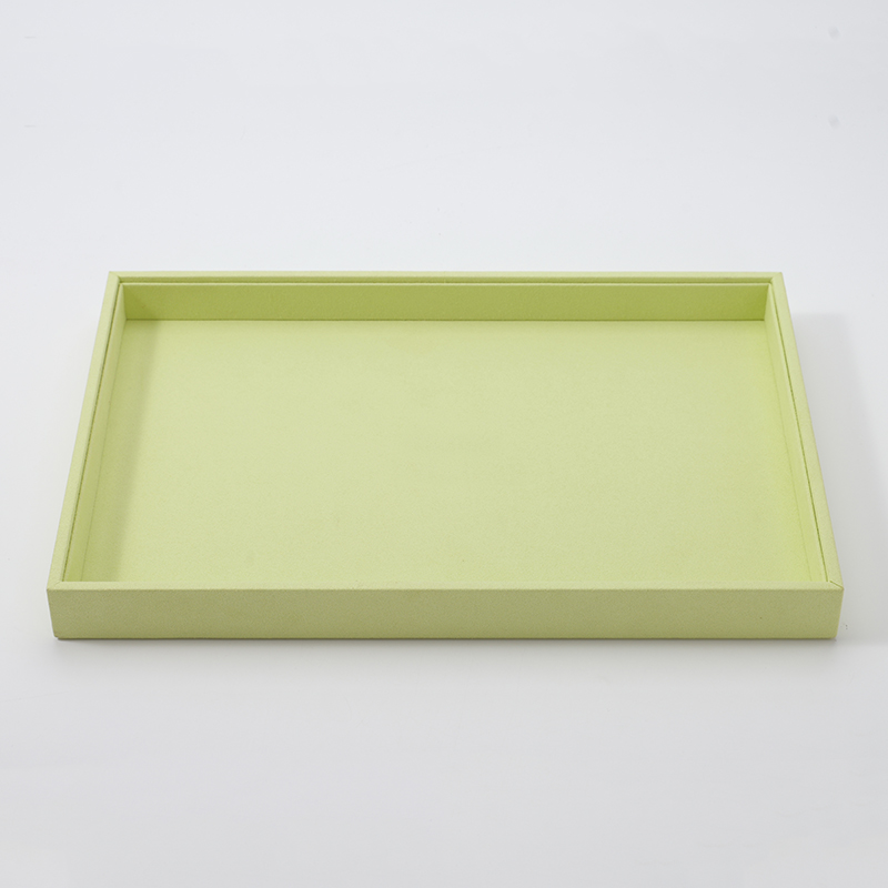 Jewelry Storage Display Tray Microfiber Ring Necklace Bracelet Watch Bracelet Display Plate