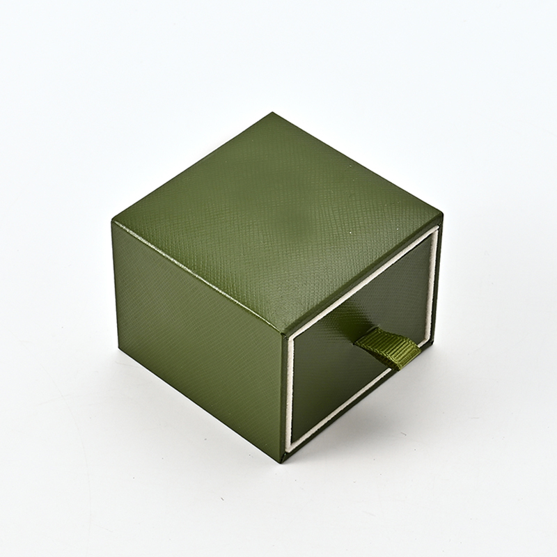 Custom Logo Microfiber Paper Velvet Earrings Box Packaging Jewelry Box