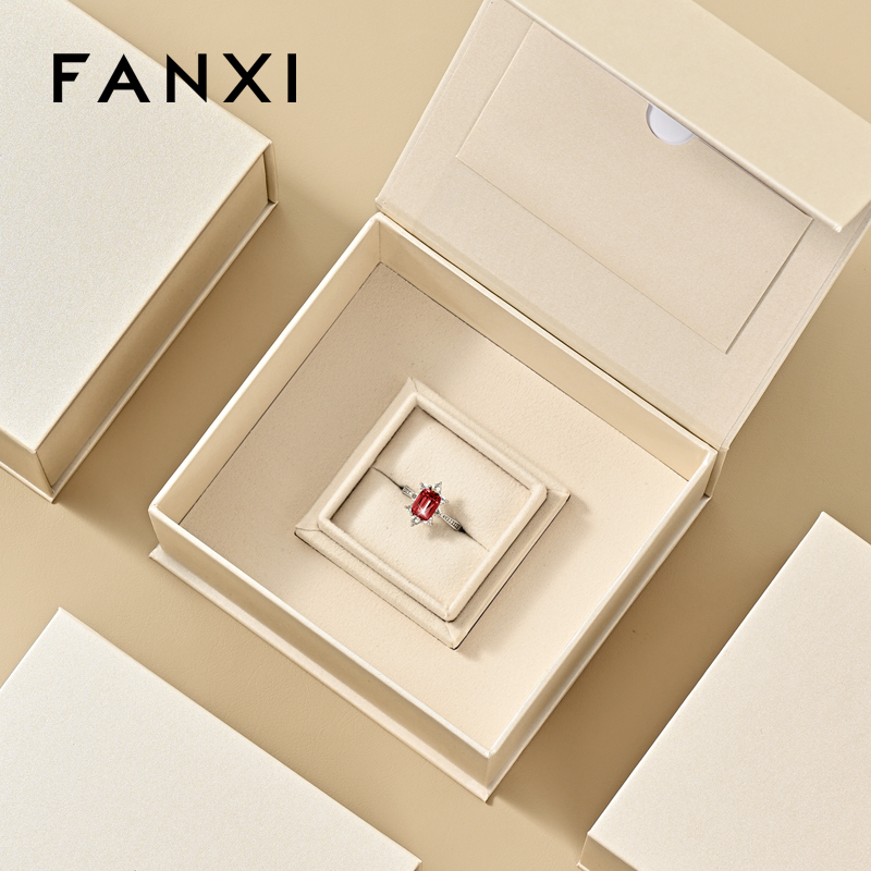H199 Custom Logo Luxury Jewelry Paper Velvet Box Magnet Packaging Gift Boxes
