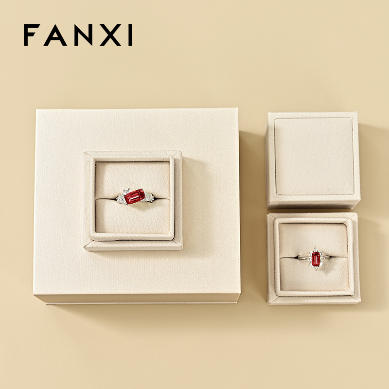 H199 Custom Logo Luxury Jewelry Paper Velvet Box Magnet Packaging Gift Boxes
