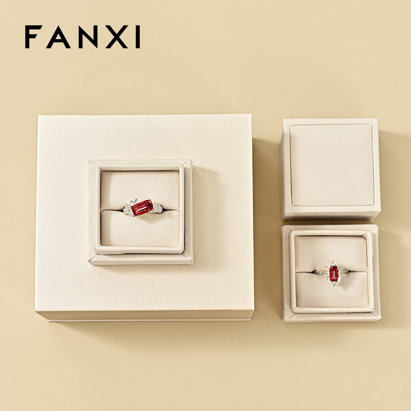 H199 Custom Logo Luxury Jewelry Paper Velvet Box Magnet Packaging Gift Boxes