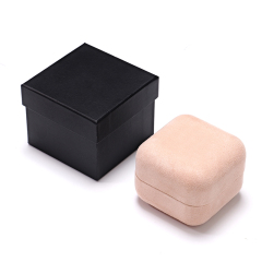 Wholesale Suede Jewelry Packaging Wedding Ring Boxes Jewelry Boxes Luxury