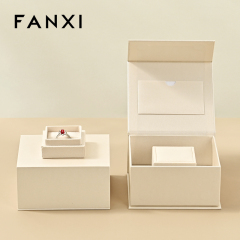 H199 Custom Logo Luxury Jewelry Paper Velvet Box Magnet Packaging Gift Boxes