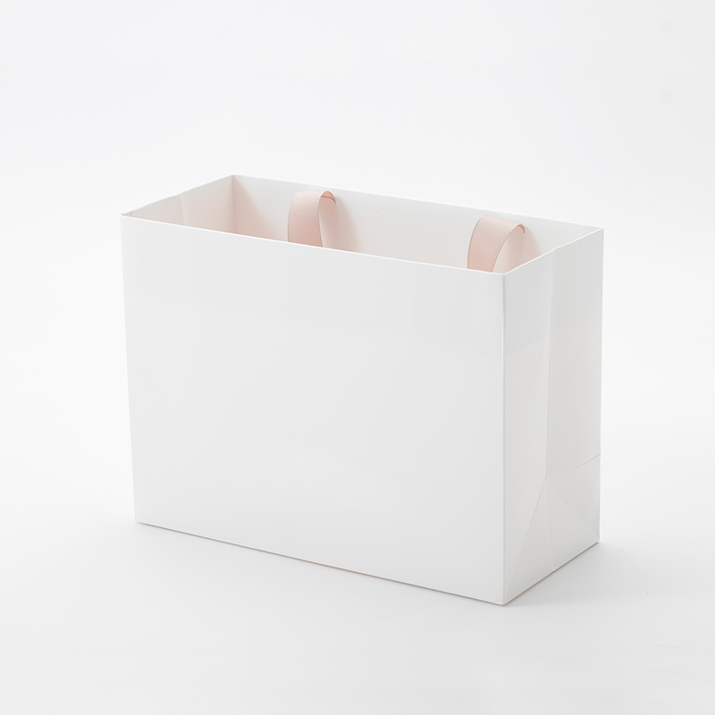 Shopping Bags White Jewelry Paper Bag with Custom Sizes Hanging Jewelry Bags