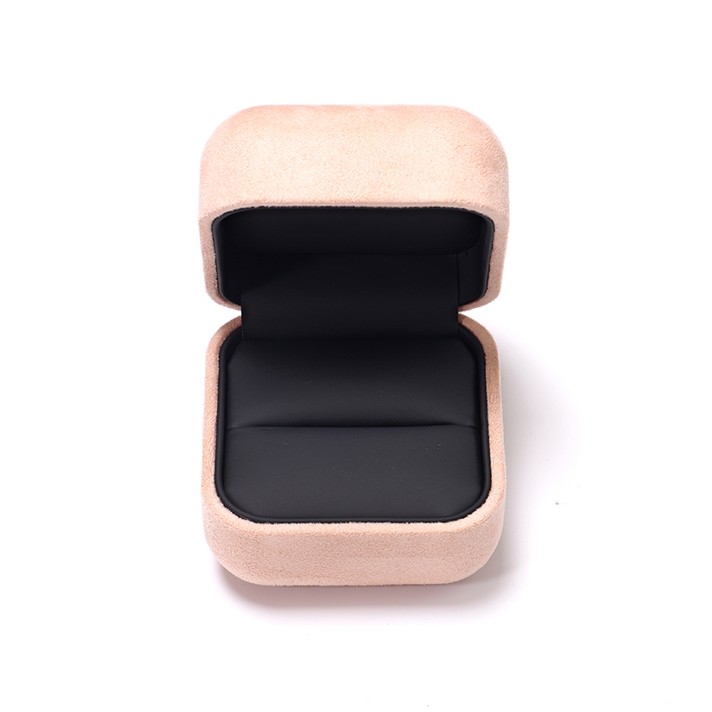 Wholesale Suede Jewelry Packaging Wedding Ring Boxes Jewelry Boxes Luxury