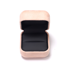 Wholesale Suede Jewelry Packaging Wedding Ring Boxes Jewelry Boxes Luxury